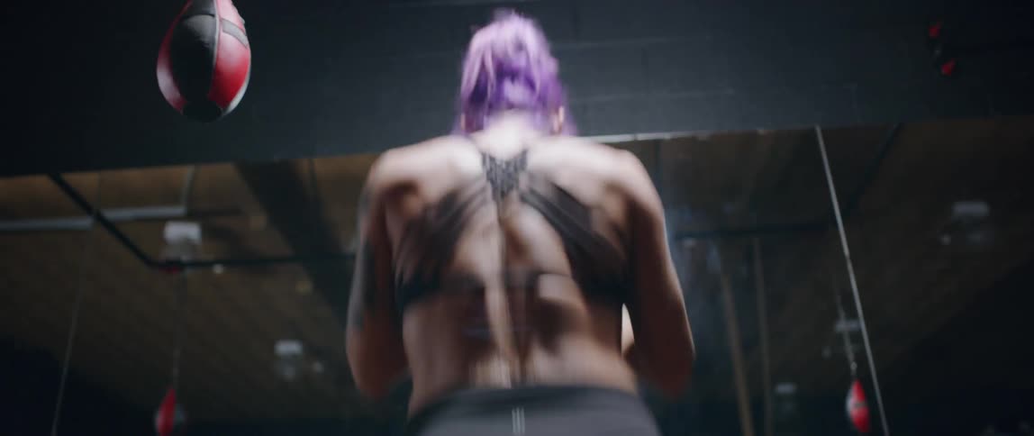 Woman Boxer Training