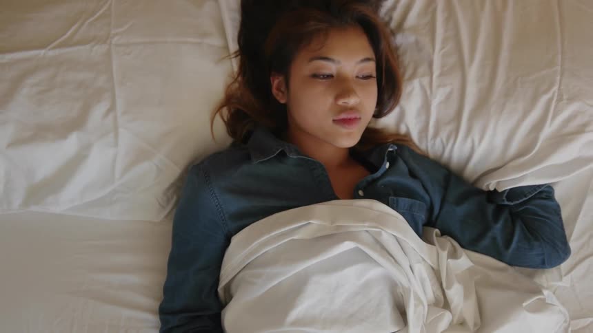A person laying down