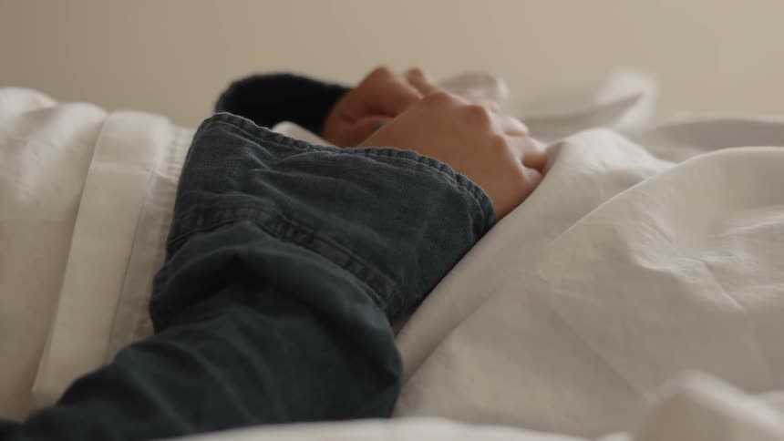 A person laying down