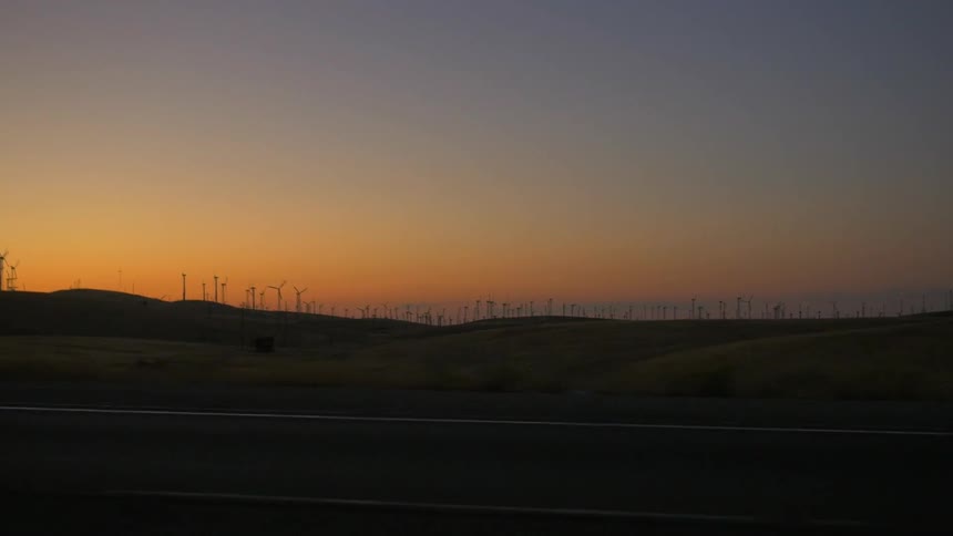 A desert sunset