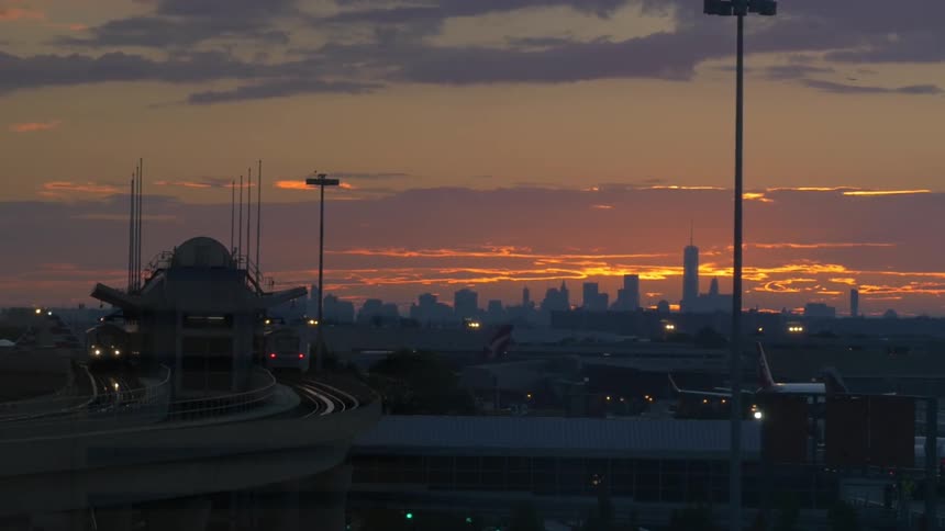 A city skyline