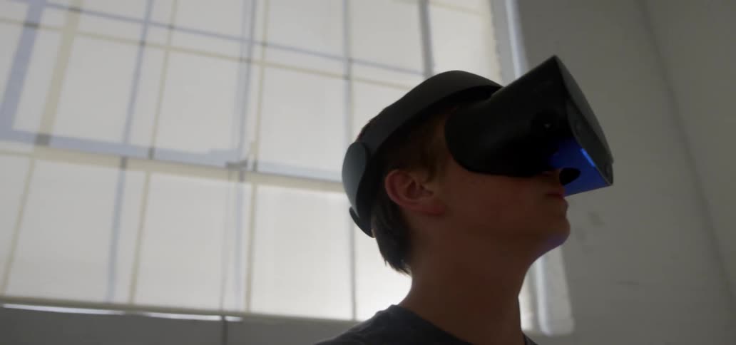 Boy In Vr Headset