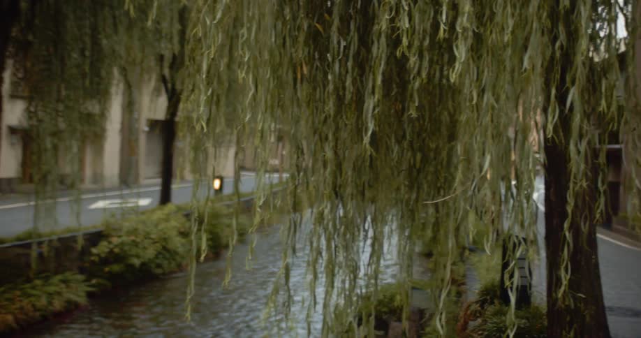 The canal runs through the city