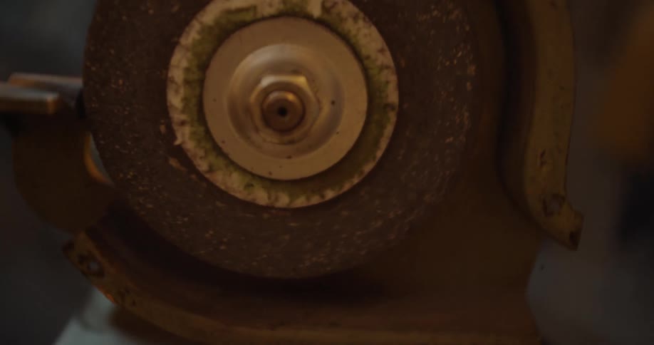 The machine slowly spins