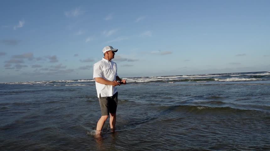 Coastal Fishing And Surfing