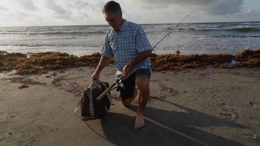 Coastal Fishing And Surfing
