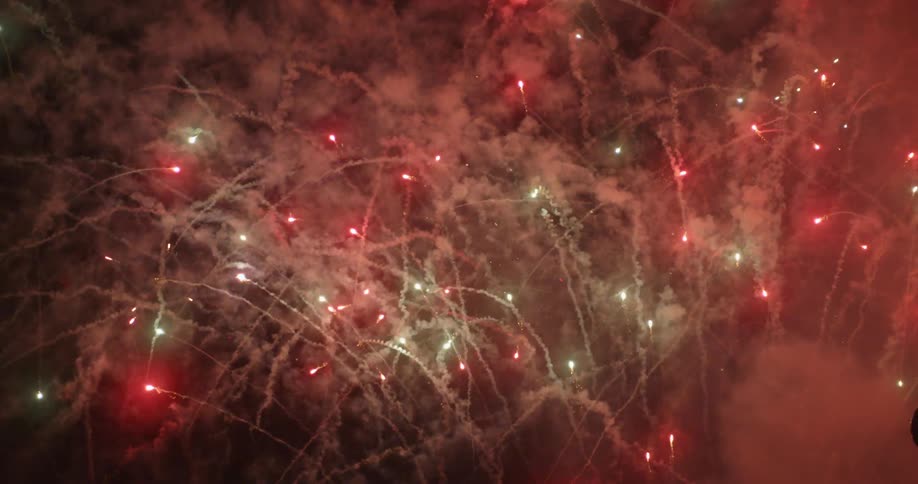 Bright colorful fireworks