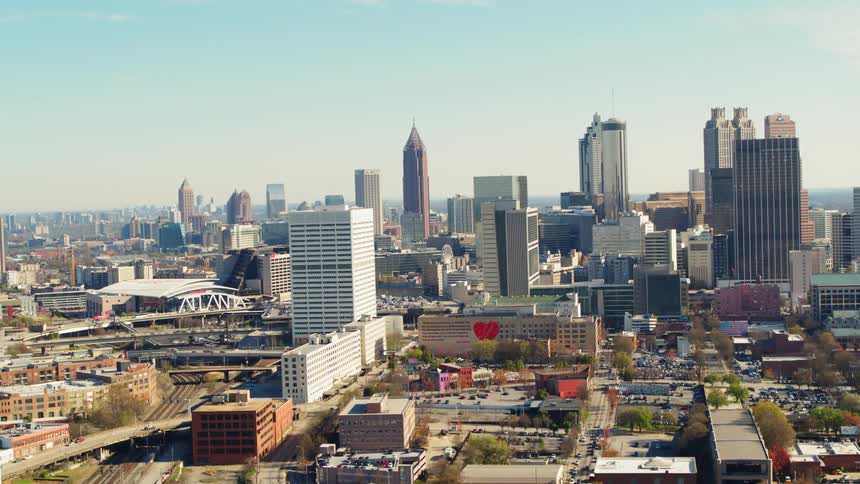 Buildings in a large city