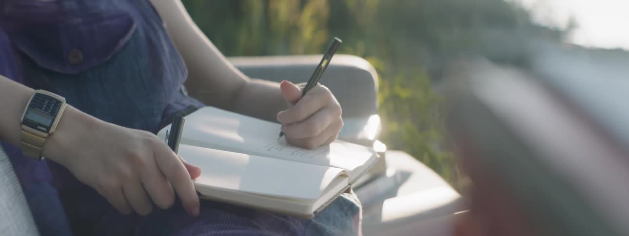 Teen On Couch In Nature