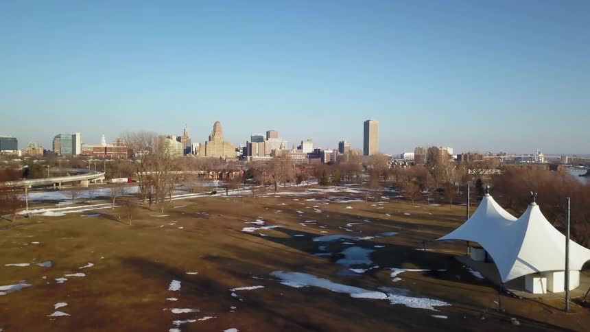Buffalo Winter Scenics Aerials