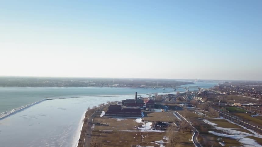 Buffalo Winter Scenics Aerials