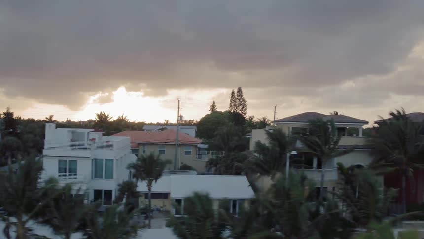 The down has heavy clouds above