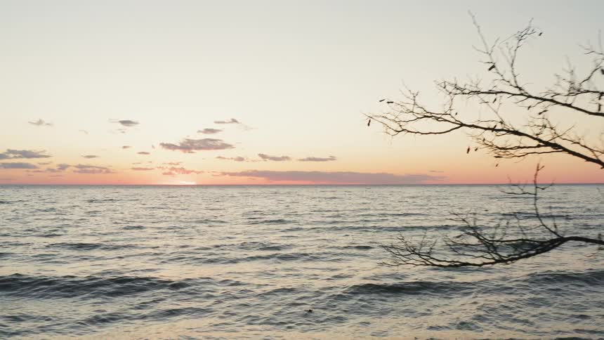 Michigan Lake Sunset Aerials