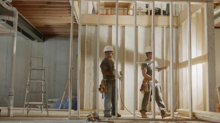 Construction Workers On Site