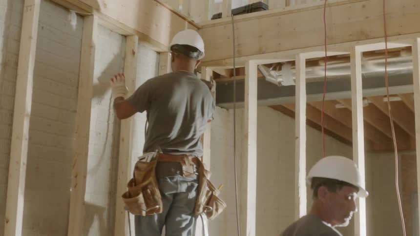 Construction Workers On Site
