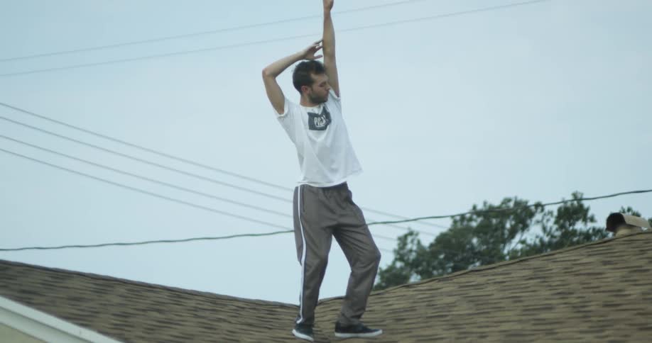 Man On Rooftop