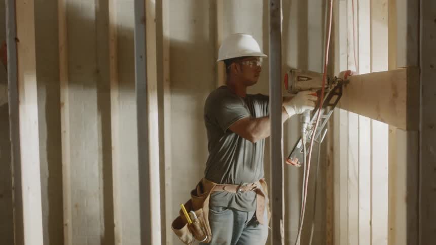 Construction Workers On Site