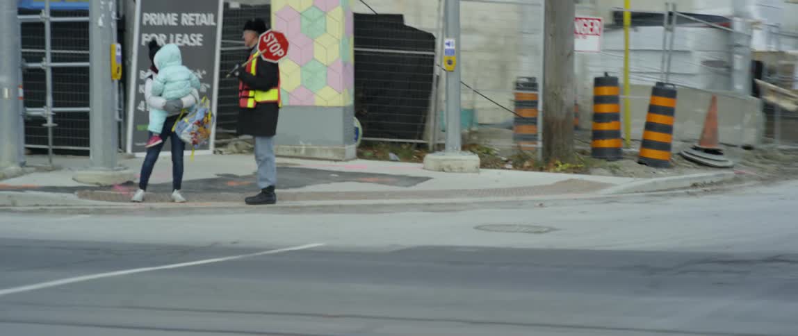 Crossing Guard On Duty