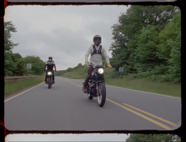 Friends On A Motorcycle Road Trip Film