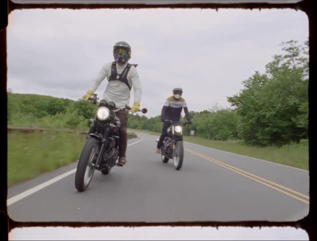 Friends On A Motorcycle Road Trip Film