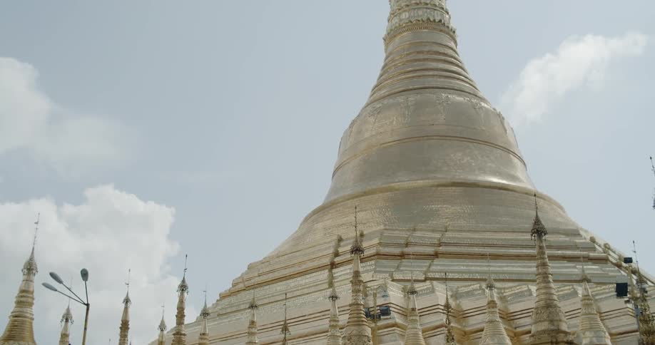 A large palace towers into the sky