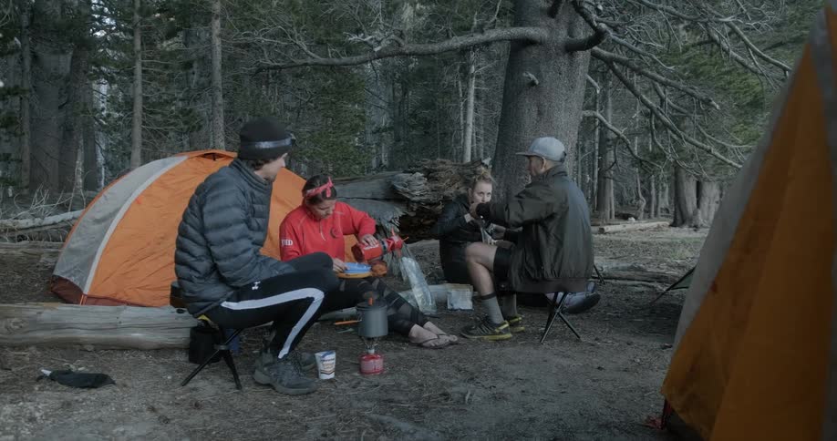 Friends On A Backpacking Trip