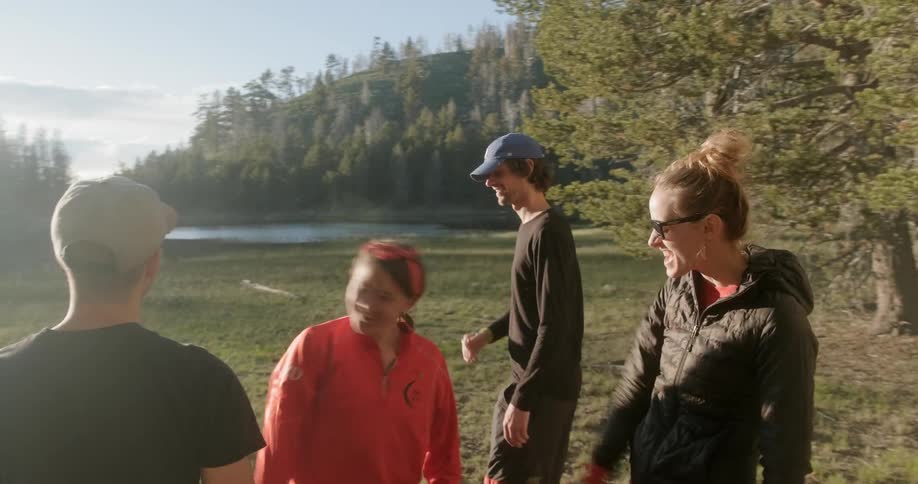 Friends On A Backpacking Trip