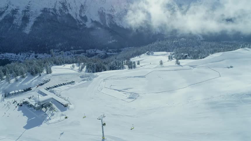 Ski Resort Mountain Aerials