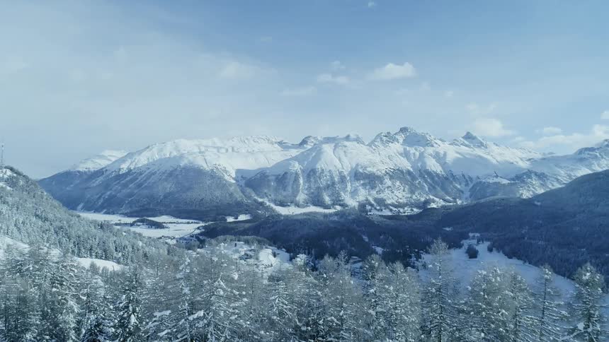 Ski Resort Mountain Aerials