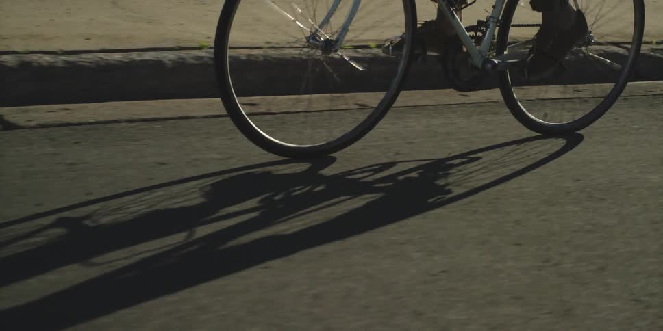 A person riding a bike