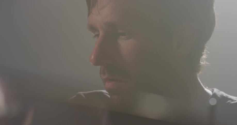 A man is deep in thought