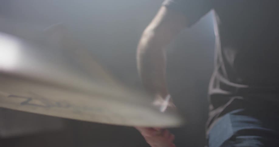 A man plays on the drum set
