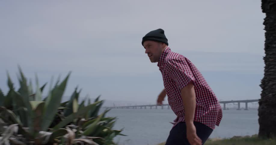Men Skateboarding