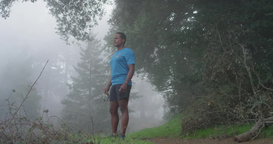 Runner In Forest