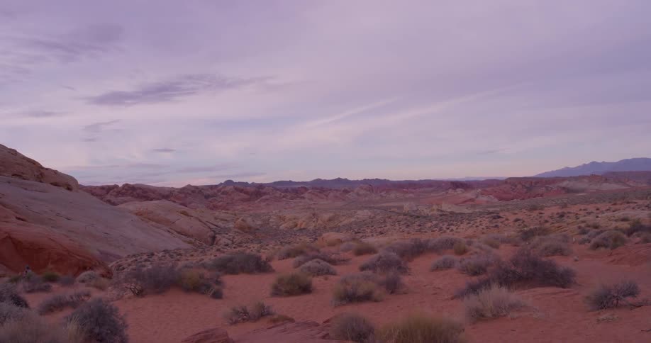 Desert wilderness on cloudy day
