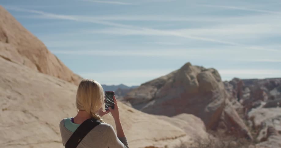 Woman Exercising In The Desert