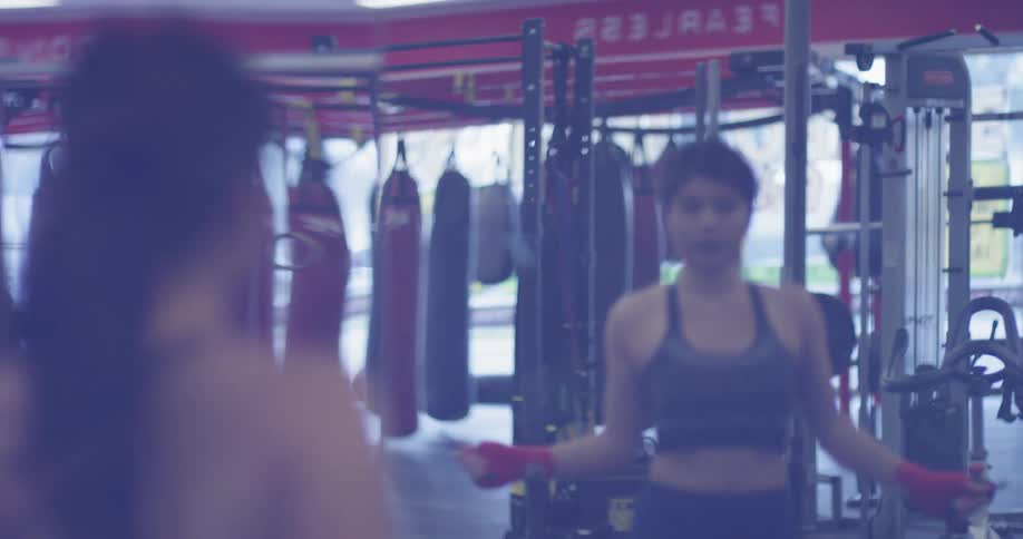 Woman Boxing