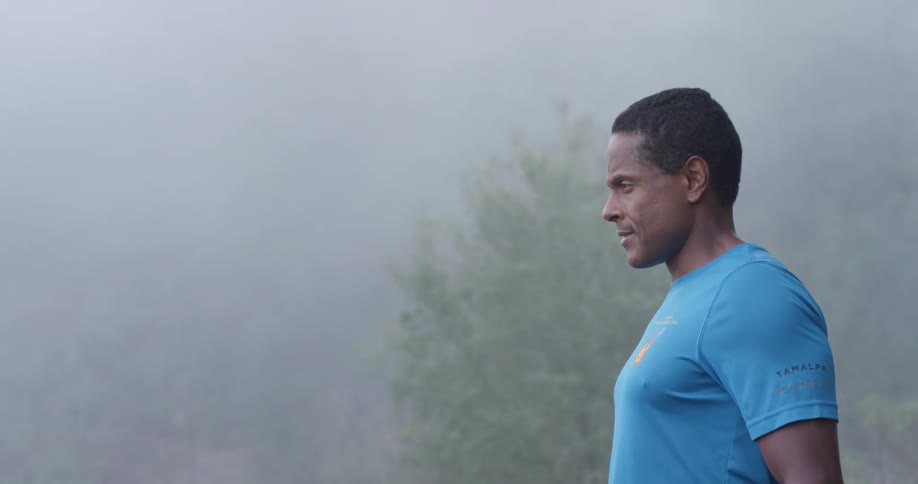 Runner In Forest