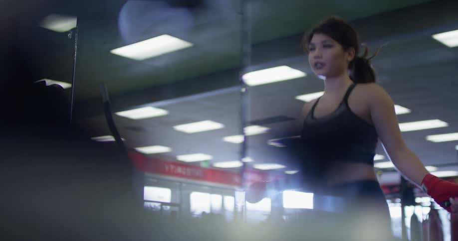Woman Boxing