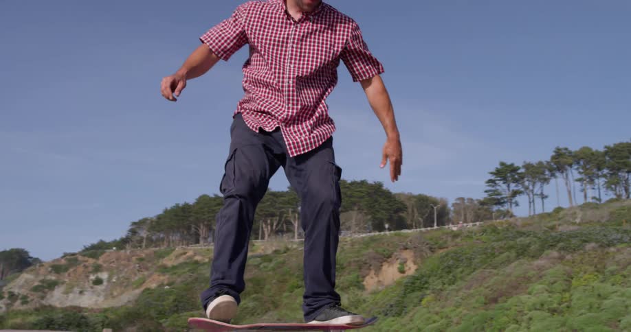 Men Skateboarding