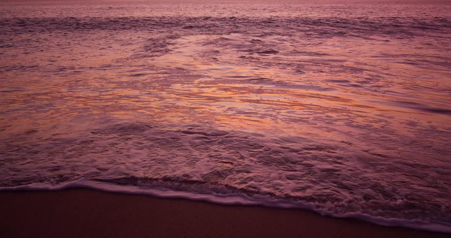 Woman Watching Sunset At Beach