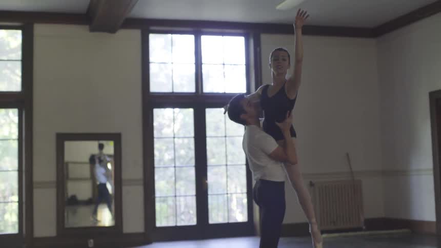 Ballet Dancers Practicing