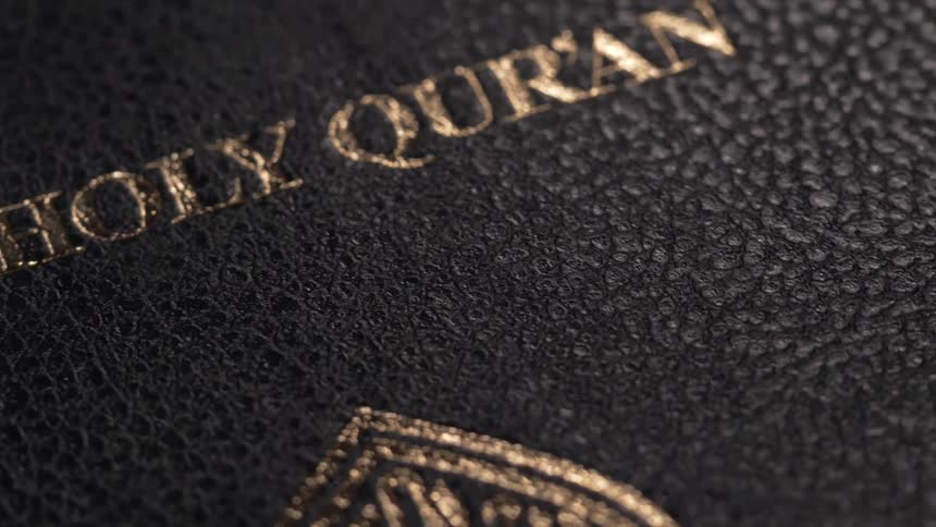 The book is leather with words in gold on it