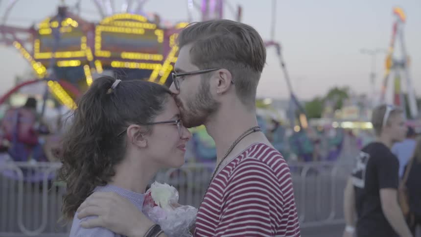 Couple At Fair Together
