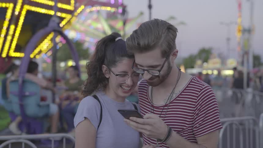 Couple At Fair Together