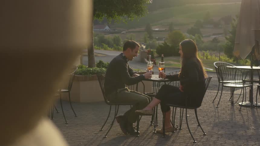 Couple At Vineyard