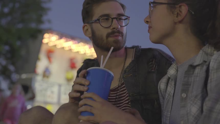 Couple At Fair Together