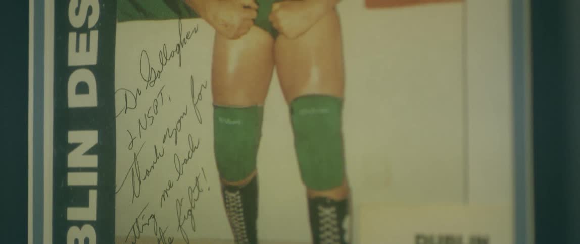 An autographed poster