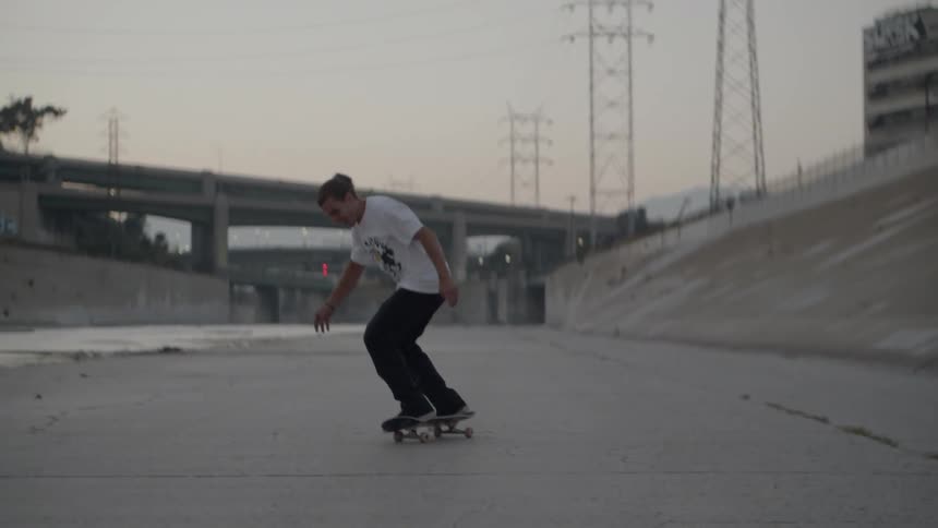 Teen Skateboarding and  Falls