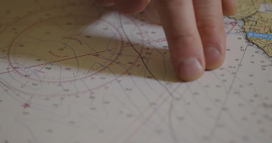 A man points at a map